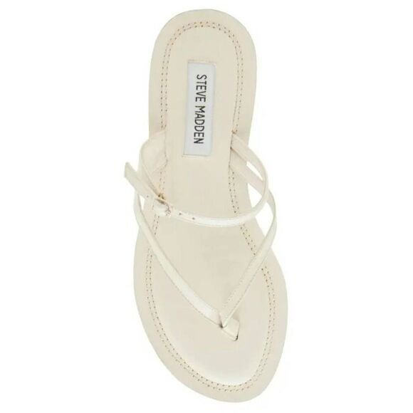 Steve Madden Strappy Leather Sandals in Bone Size 10 - Picture 1 of 6